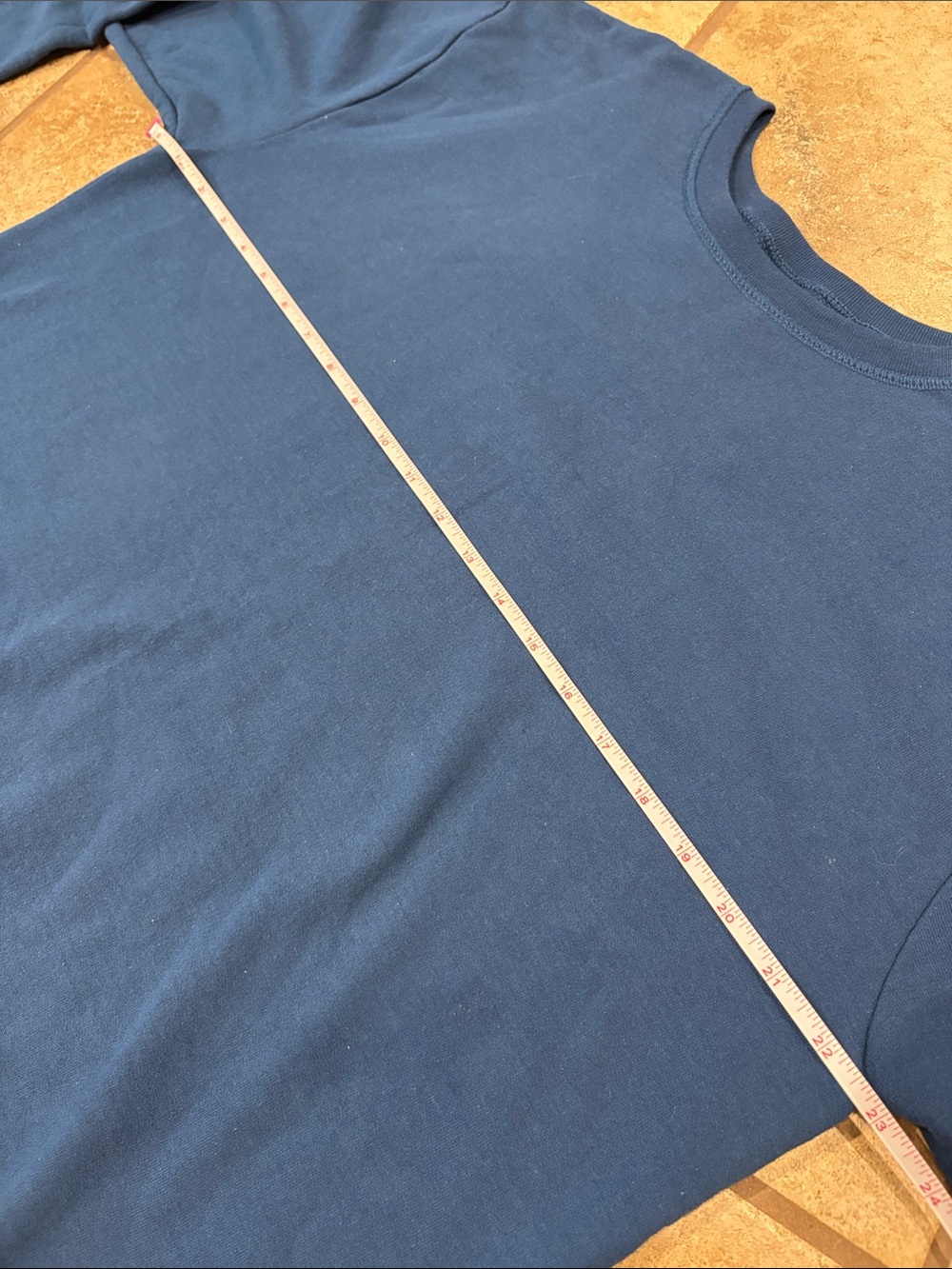 HANES Men's Teal Blue Crewneck Sweatshirt - Picture 5 of 8